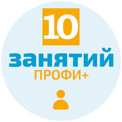 Пакет из 10-и занятий Профи+ 