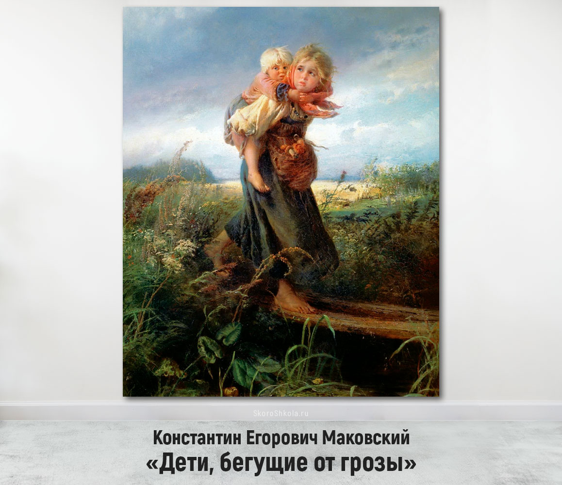 Константин Егорович Маковский «Дети, бегущие от грозы»