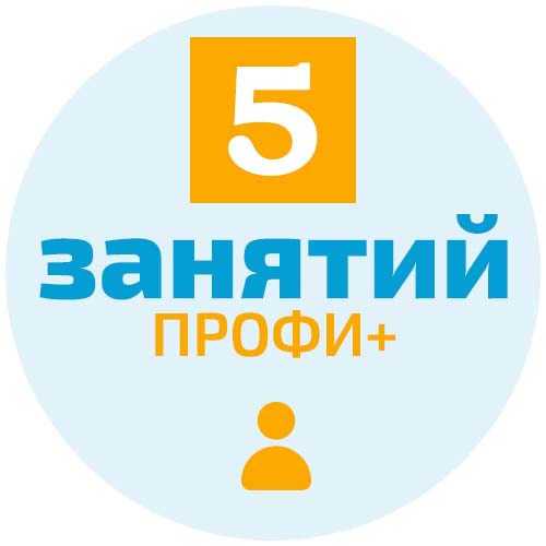 Пакет из 5-и занятий Профи+