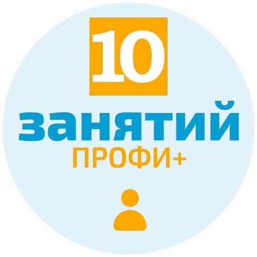 Пакет из 10-и занятий Профи+