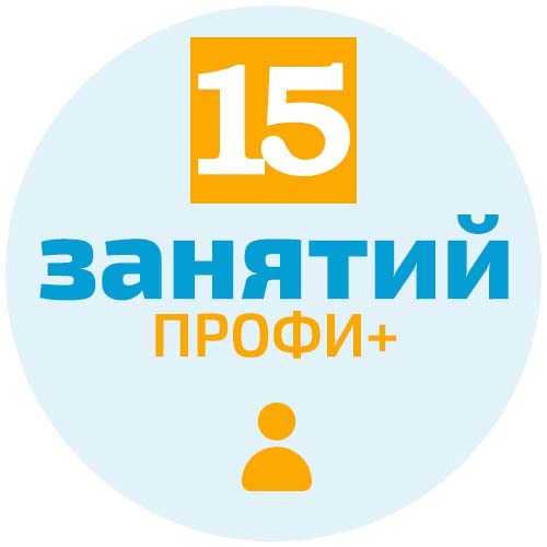 Пакет из 15-и занятий Профи+